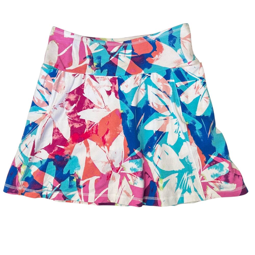 2/$15 T by Talbots Floral Everyday Stretch Skort Petite Size P - Picture 3 of 10